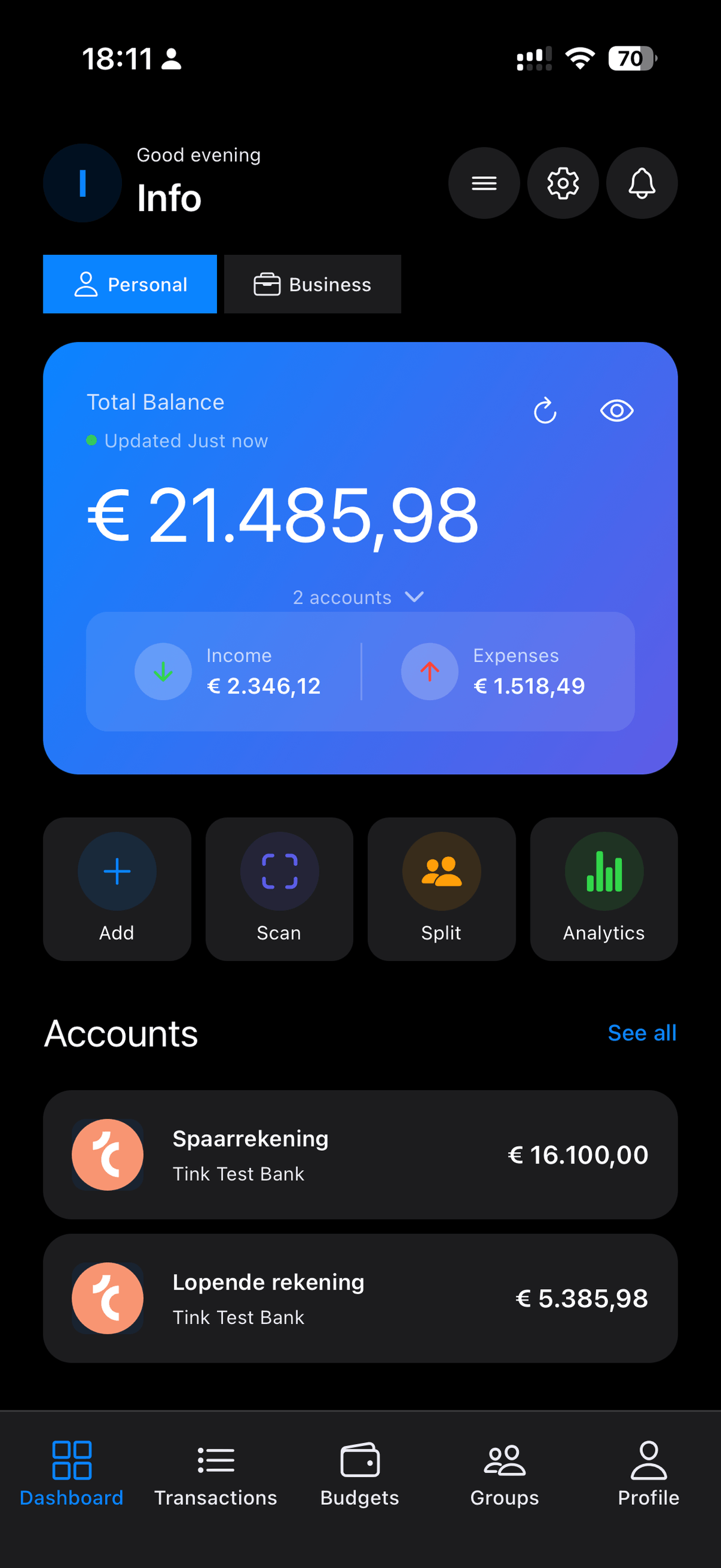 FinanceFlow Dashboard