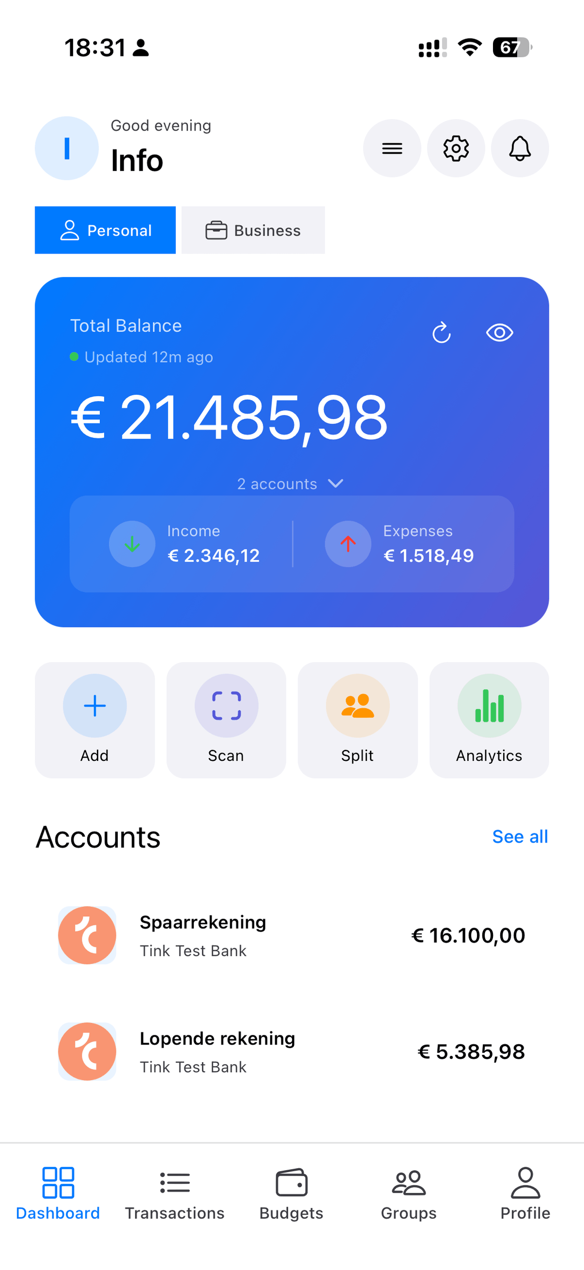 FinanceFlow Dashboard